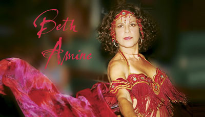 Beth Amine belly dance instructor and performer in Santa Barbara, Southern California