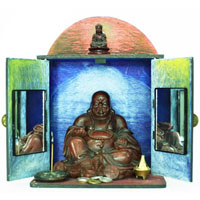 Unpainted assembled shrine for your personal spiritual adornment